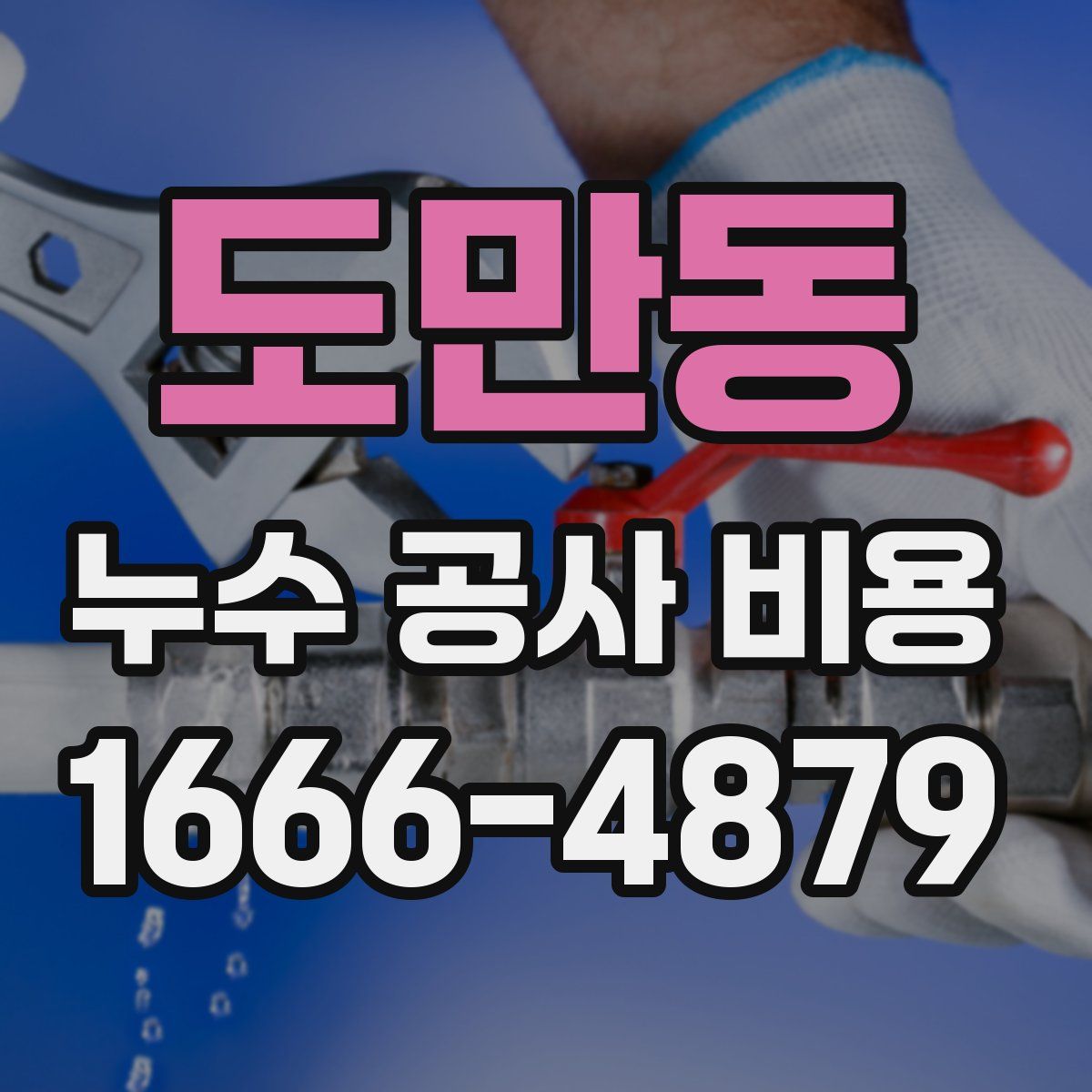 도만동 누수 공사 비용