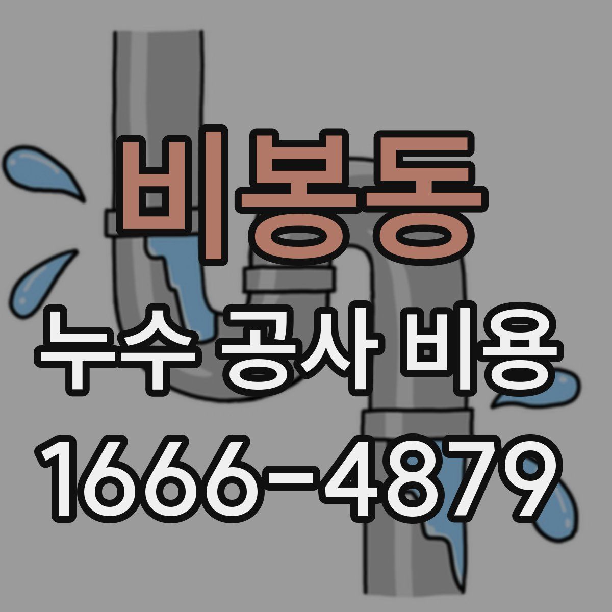 비봉동 누수 공사 비용