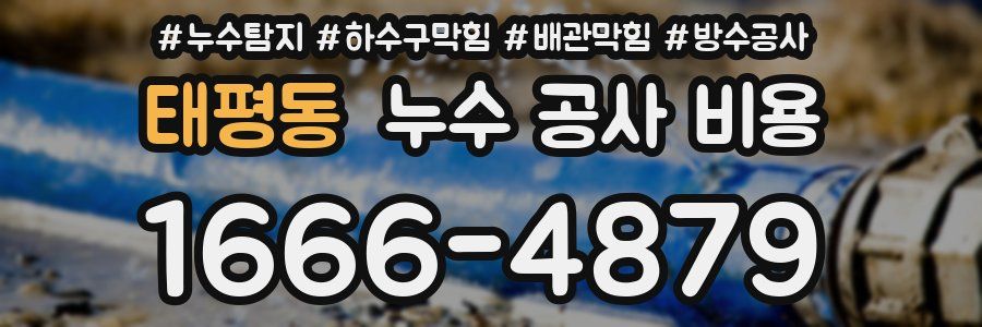 태평동 누수 공사 비용