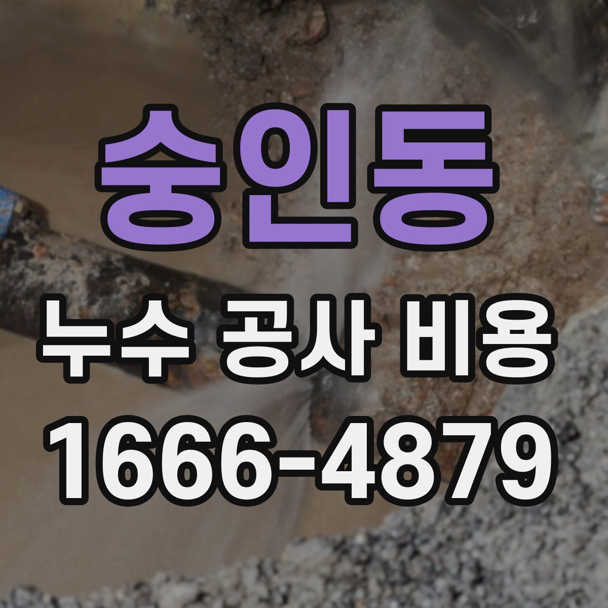 숭인동 누수 공사 비용