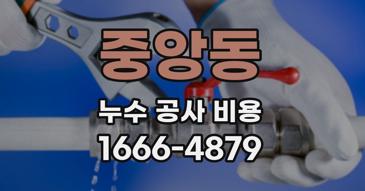중앙동 누수 공사 비용