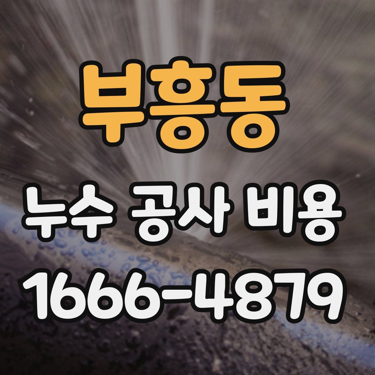 부흥동 누수 공사 비용