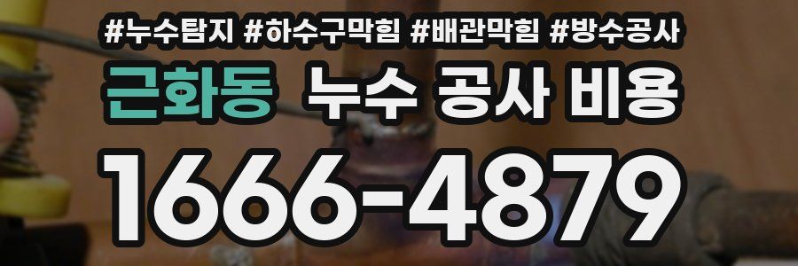 근화동 누수 공사 비용