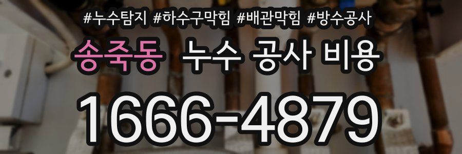 송죽동 누수 공사 비용