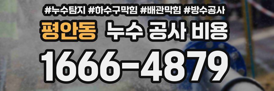 평안동 누수 공사 비용