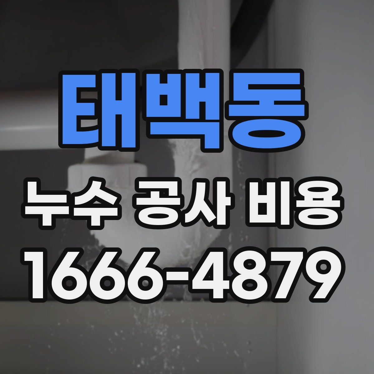 태백동 누수 공사 비용