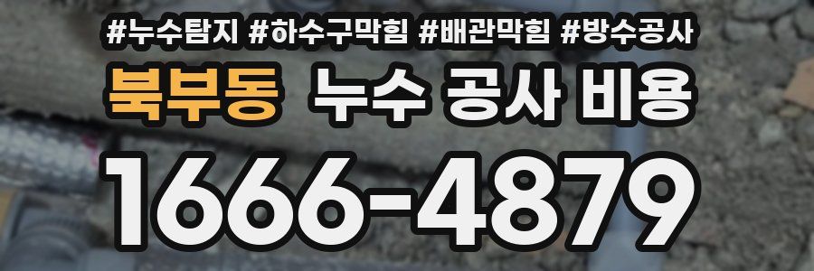 북부동 누수 공사 비용
