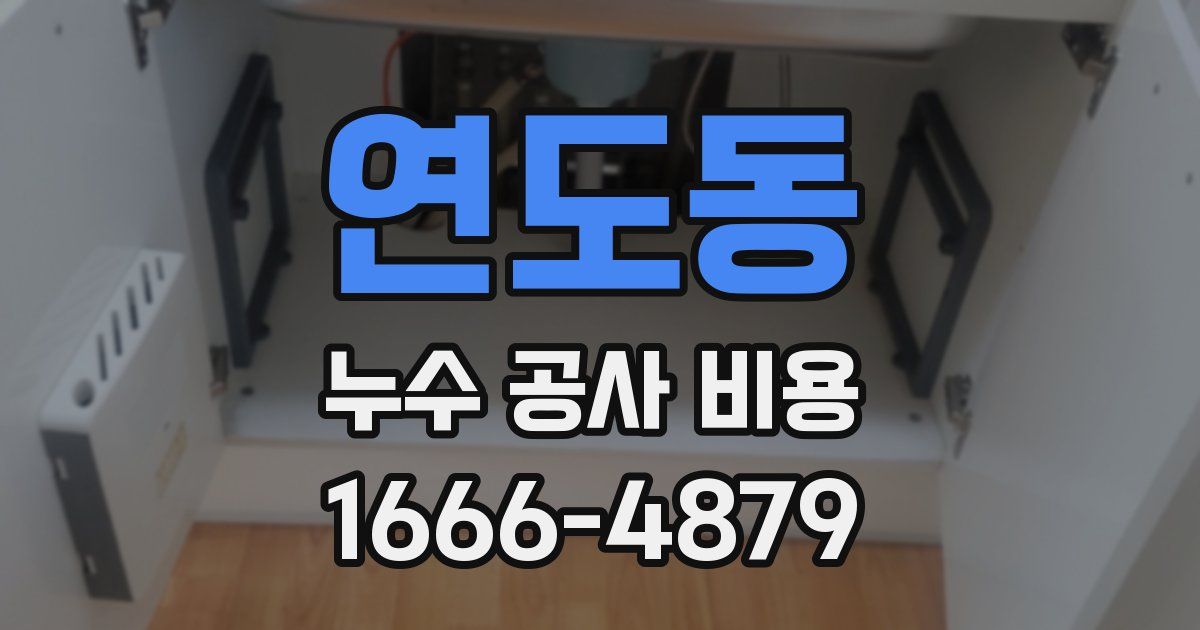 연도동 누수 공사 비용