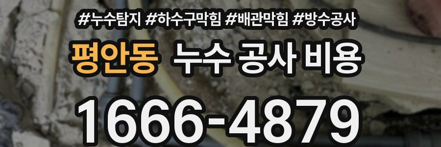 평안동 누수 공사 비용