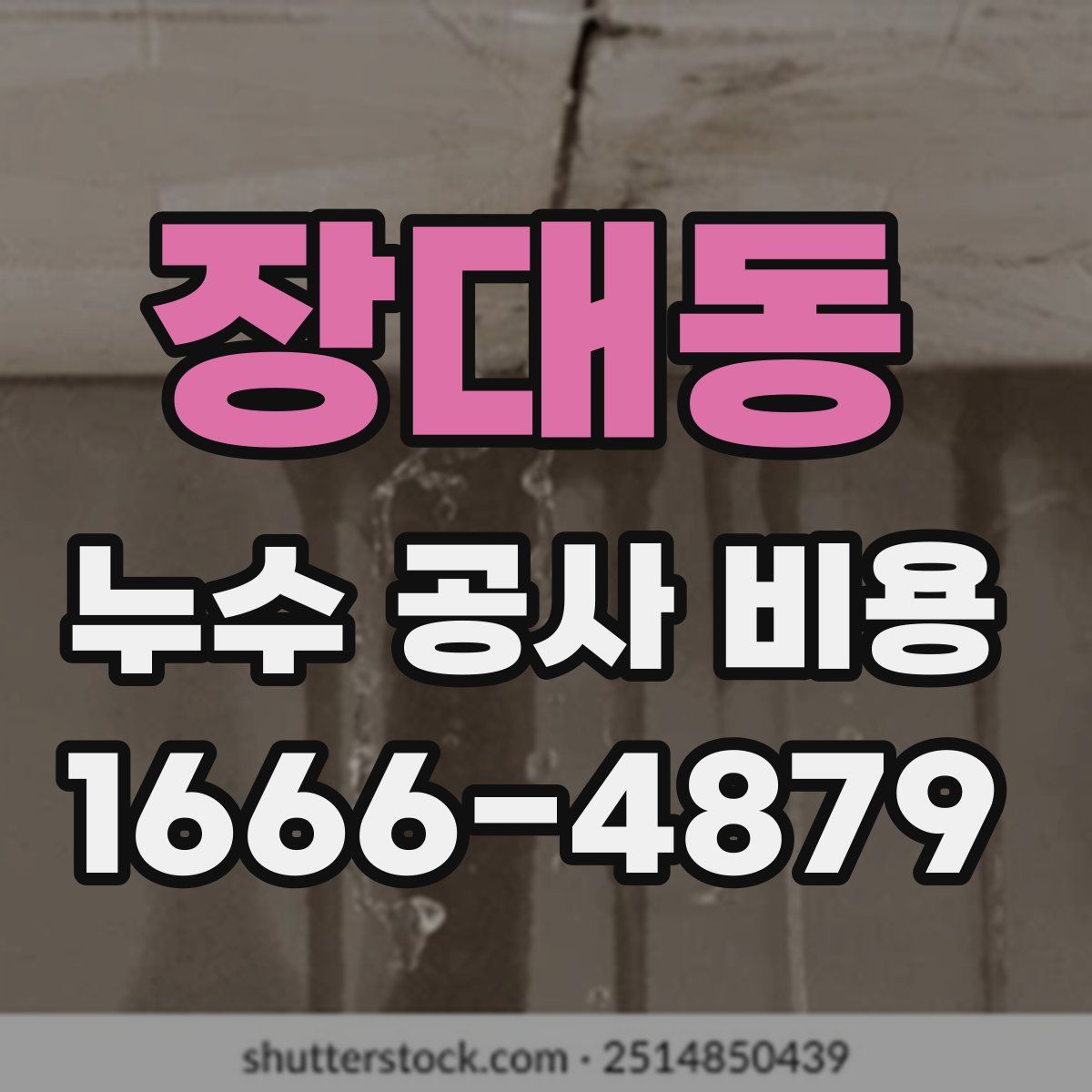 장대동 누수 공사 비용