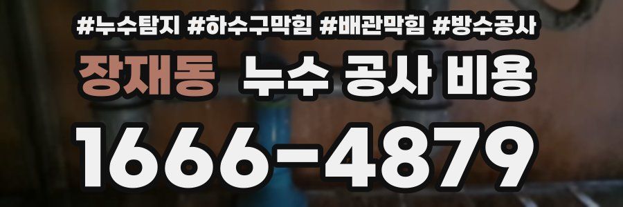 장재동 누수 공사 비용