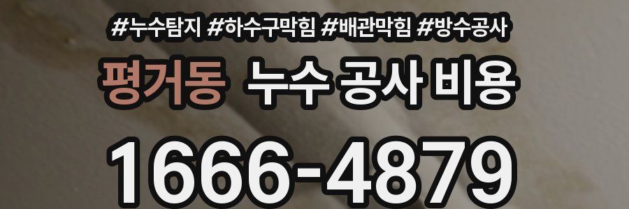 평거동 누수 공사 비용