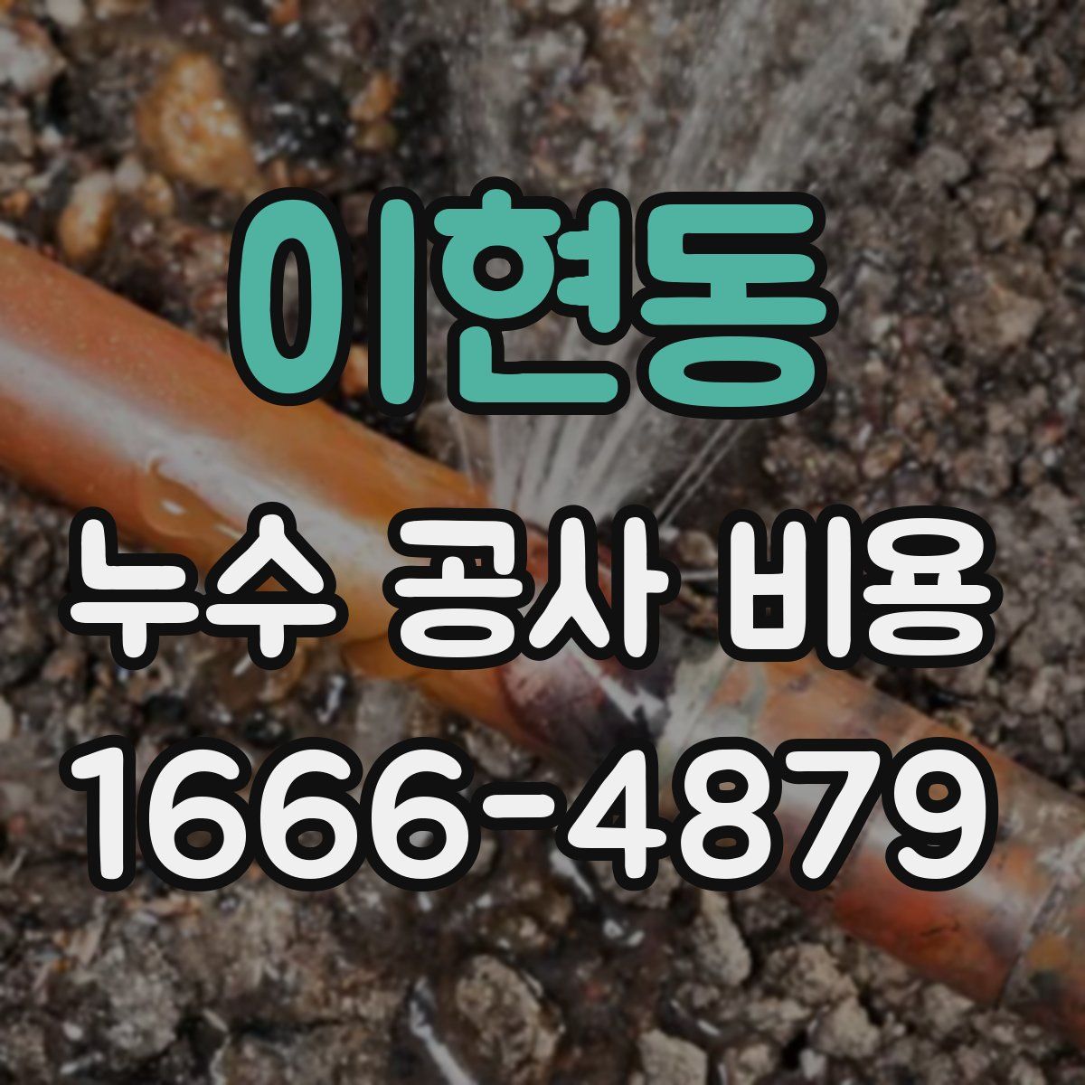 이현동 누수 공사 비용