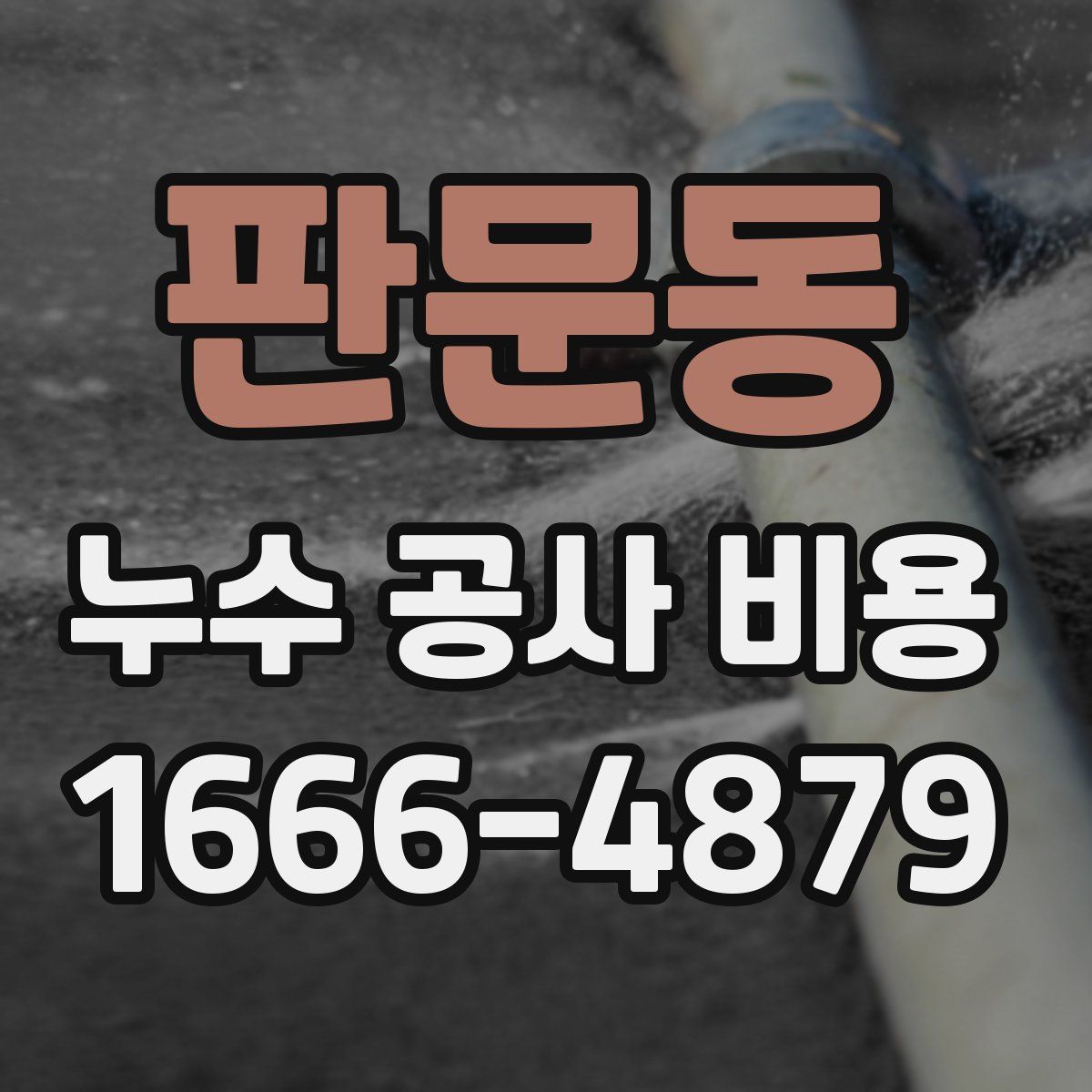 판문동 누수 공사 비용