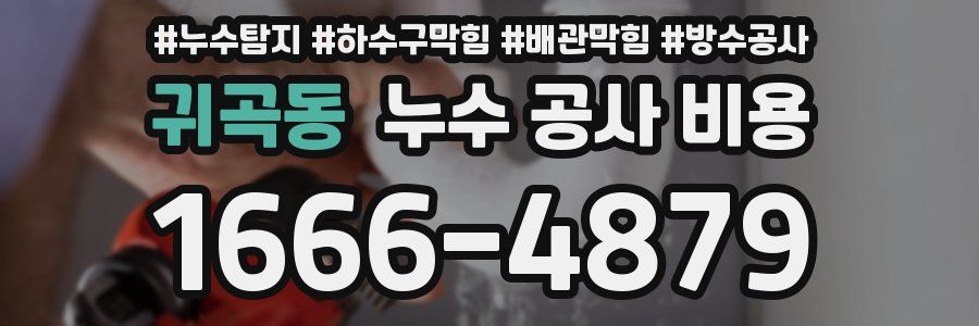 귀곡동 누수 공사 비용
