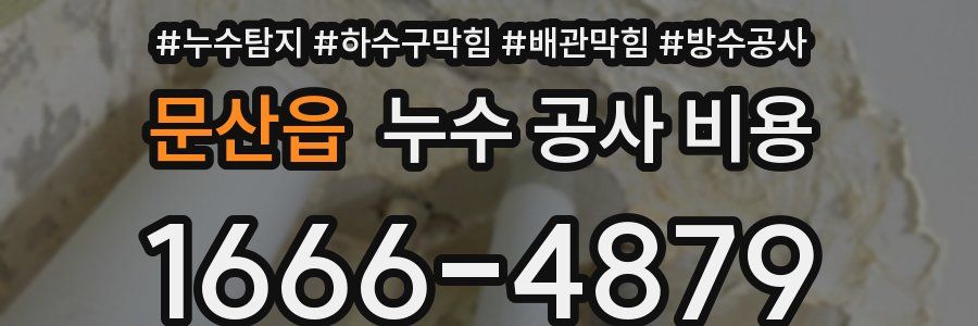 문산읍 누수 공사 비용