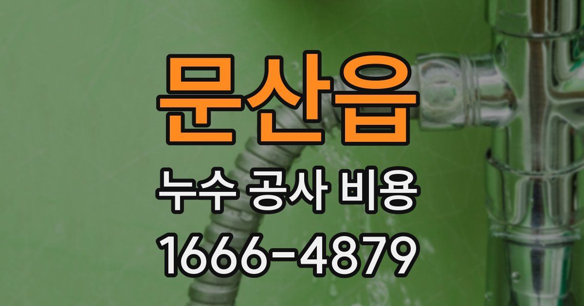 문산읍 누수 공사 비용