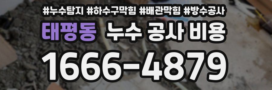 태평동 누수 공사 비용