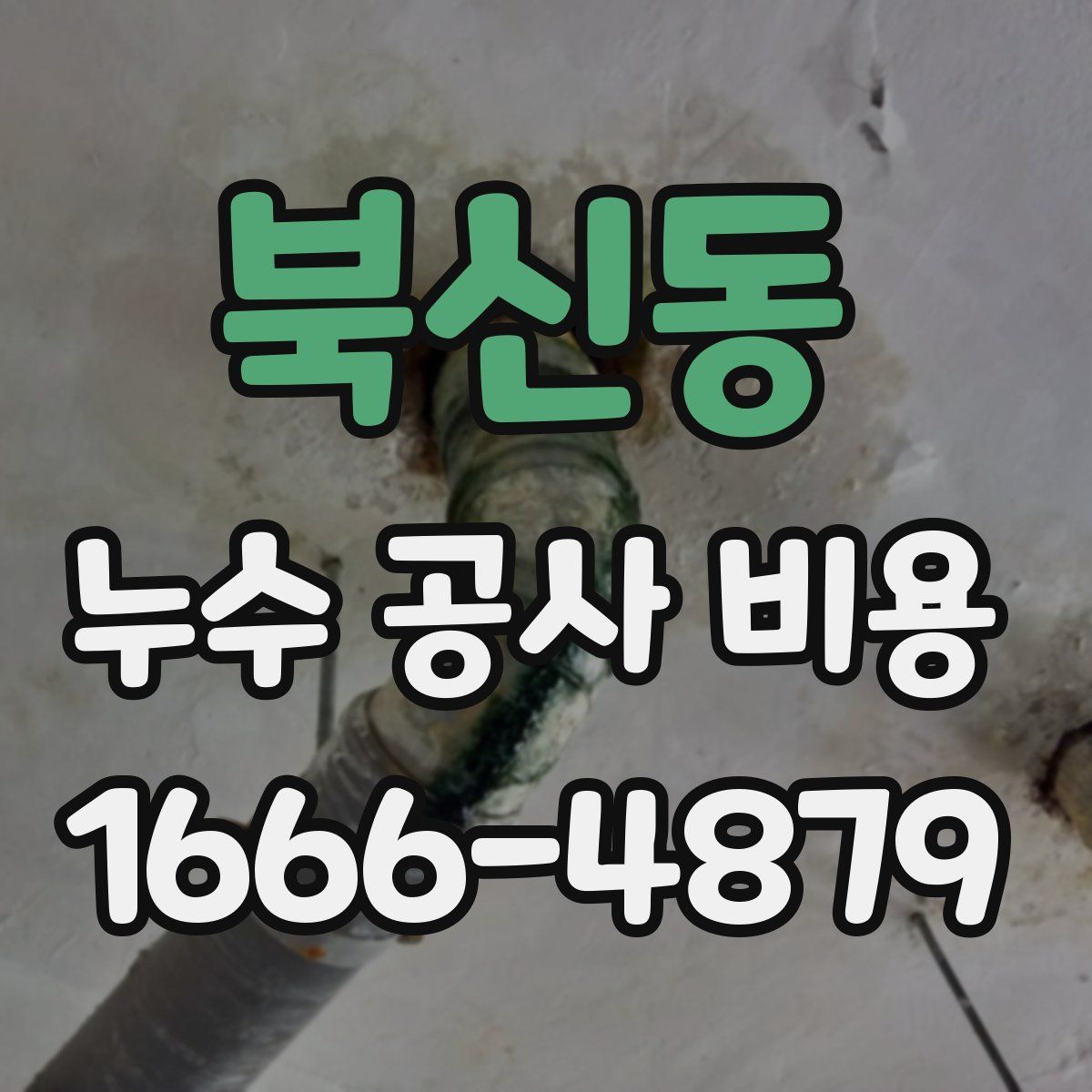 북신동 누수 공사 비용