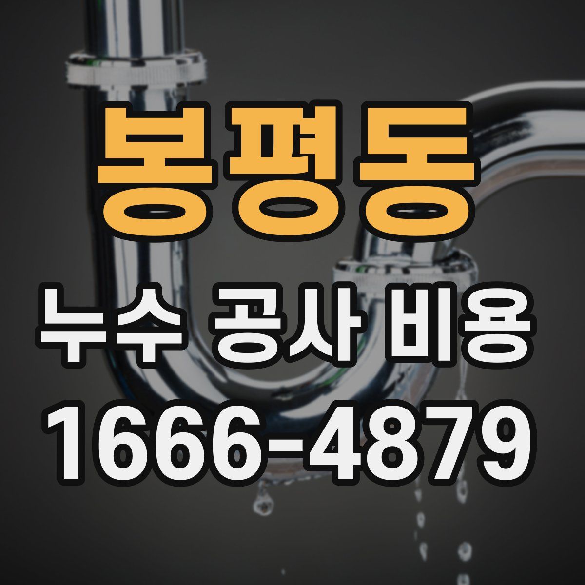 봉평동 누수 공사 비용