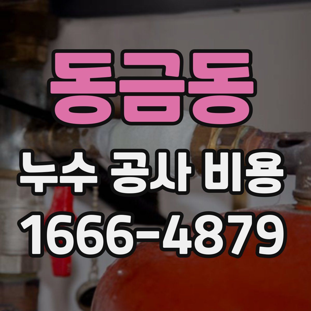 동금동 누수 공사 비용