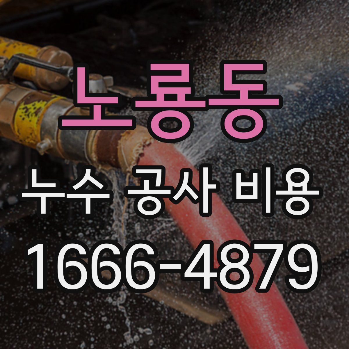 노룡동 누수 공사 비용