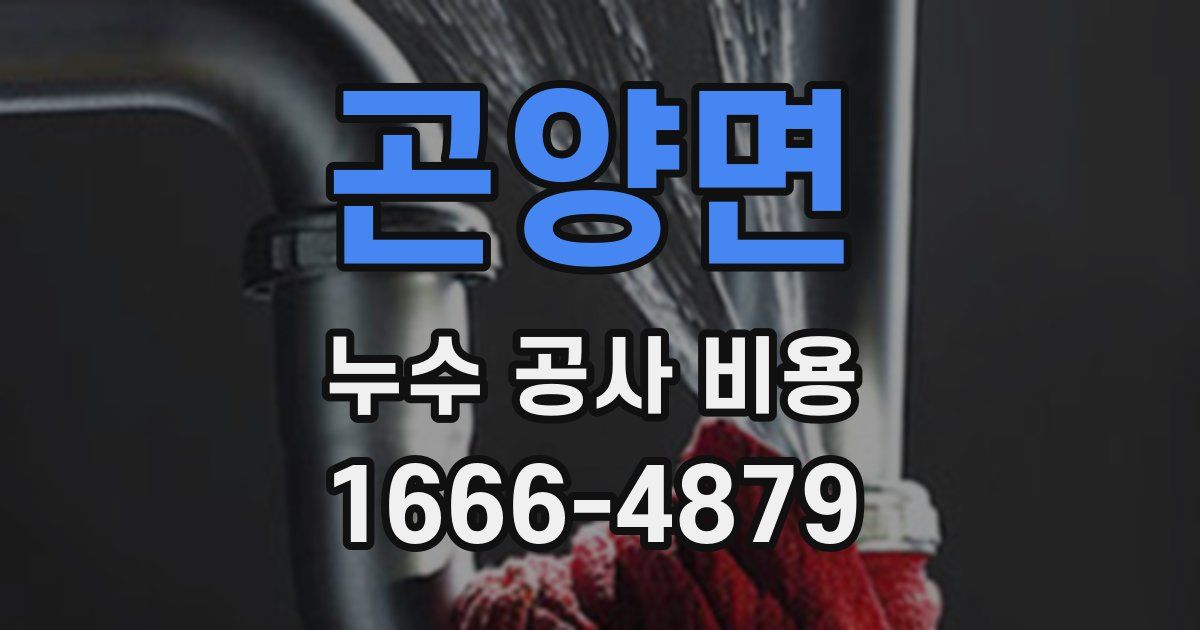 곤양면 누수 공사 비용