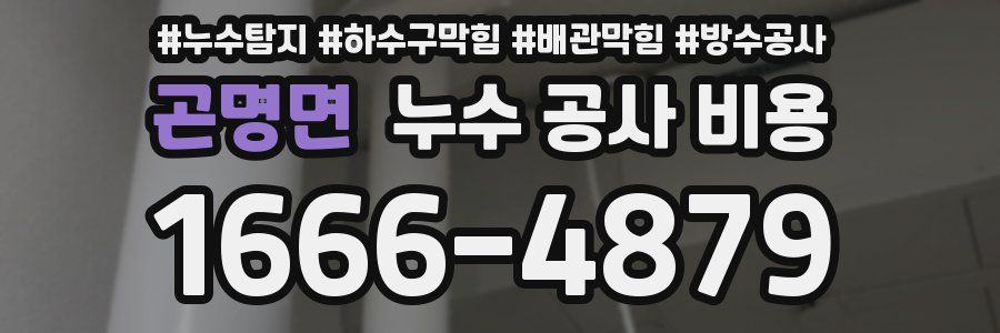 곤명면 누수 공사 비용
