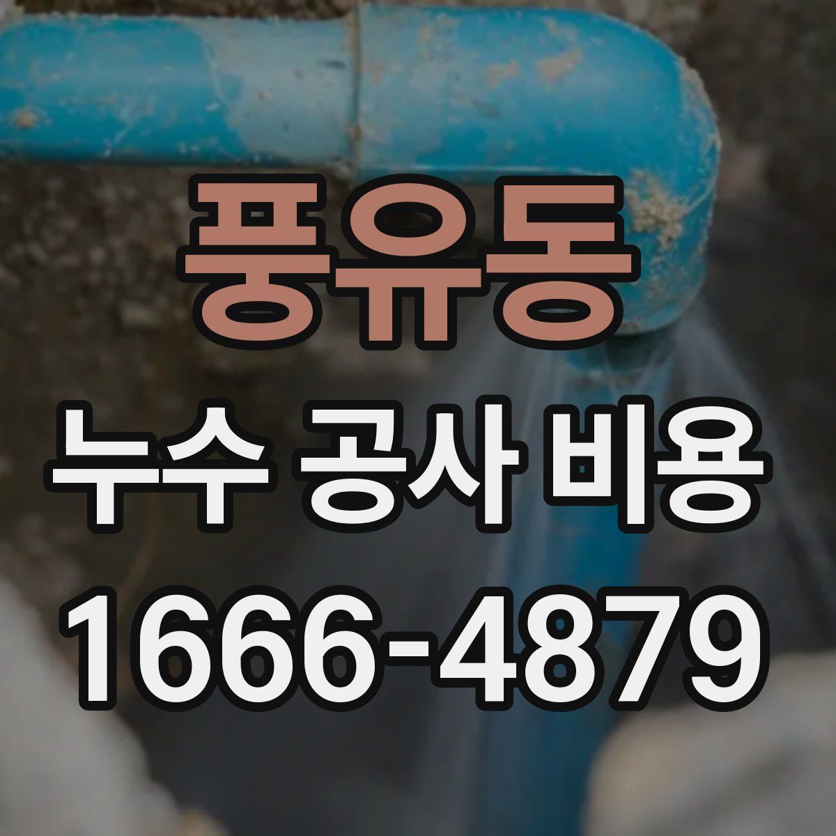 풍유동 누수 공사 비용