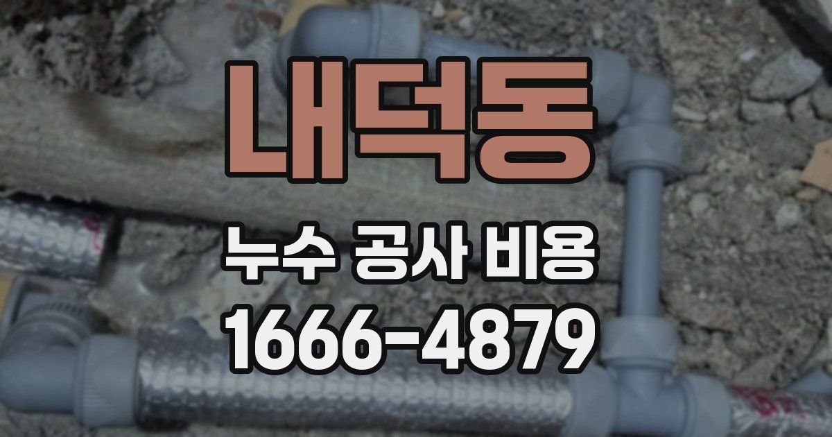 내덕동 누수 공사 비용