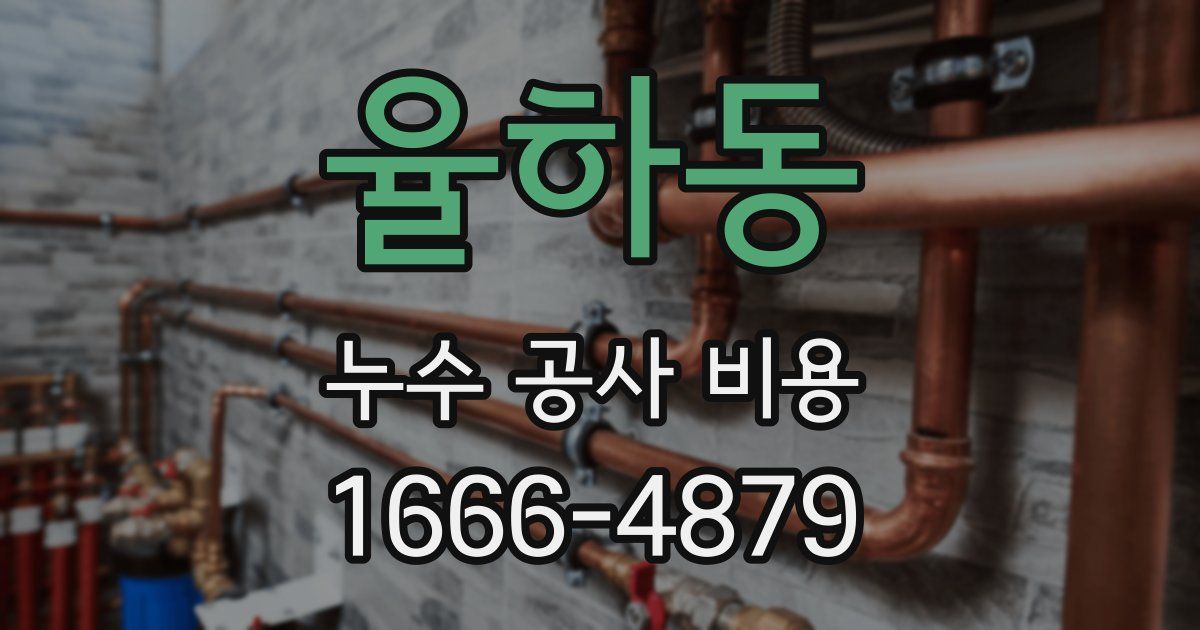 율하동 누수 공사 비용