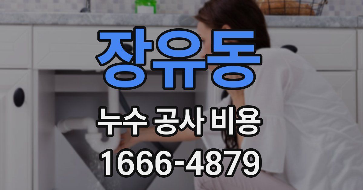 장유동 누수 공사 비용