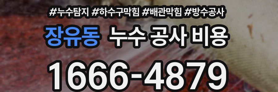 장유동 누수 공사 비용