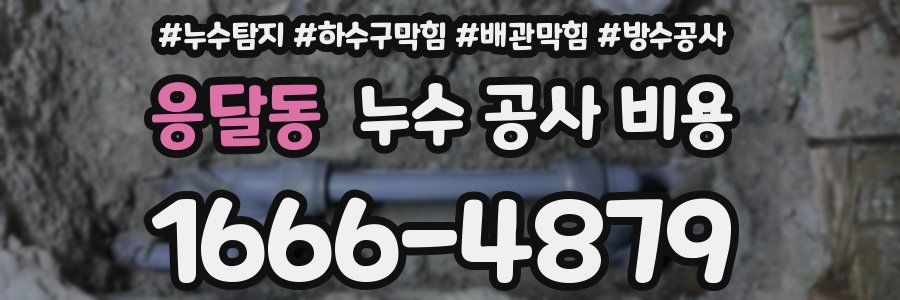 응달동 누수 공사 비용