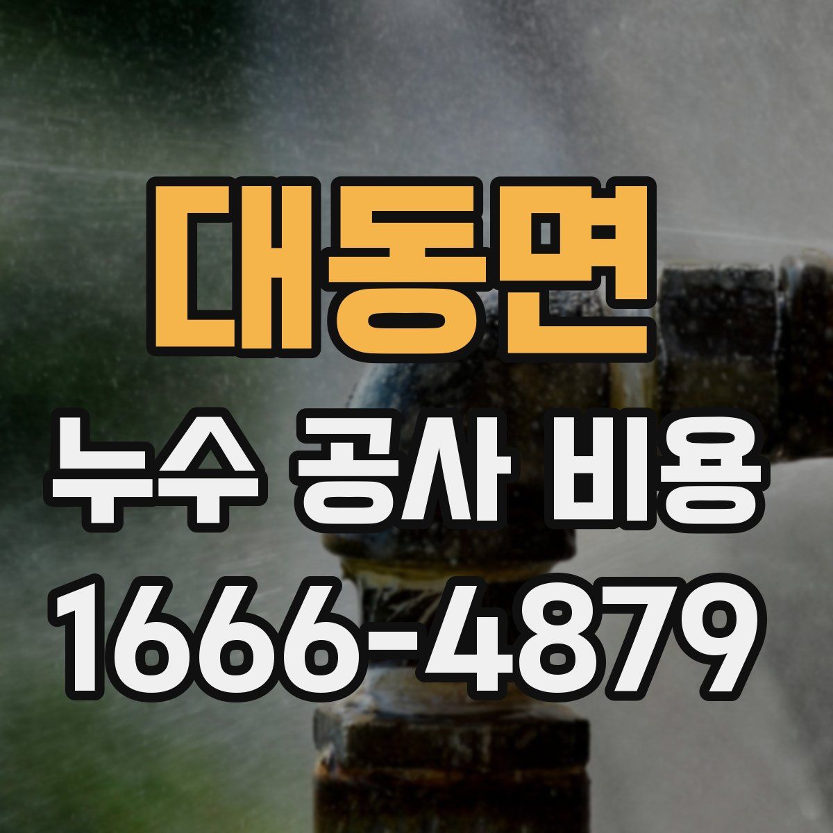 대동면 누수 공사 비용