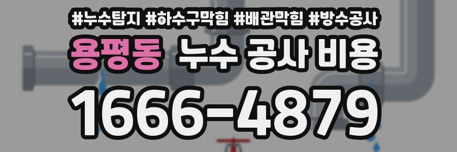 용평동 누수 공사 비용