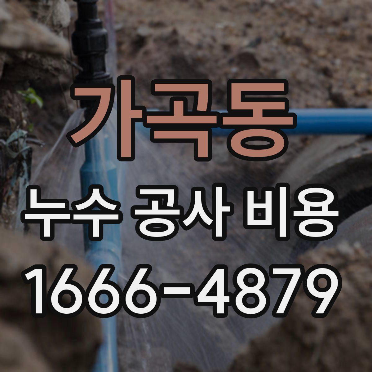 가곡동 누수 공사 비용