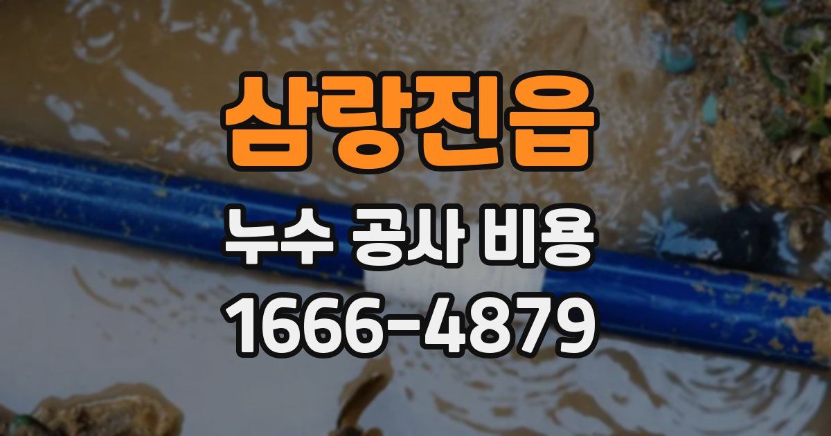 삼랑진읍 누수 공사 비용