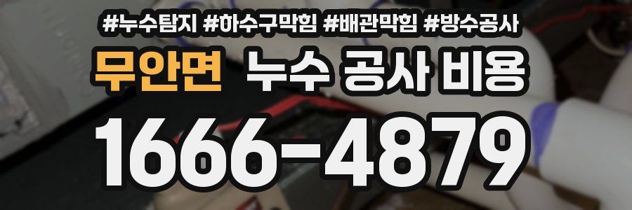 무안면 누수 공사 비용