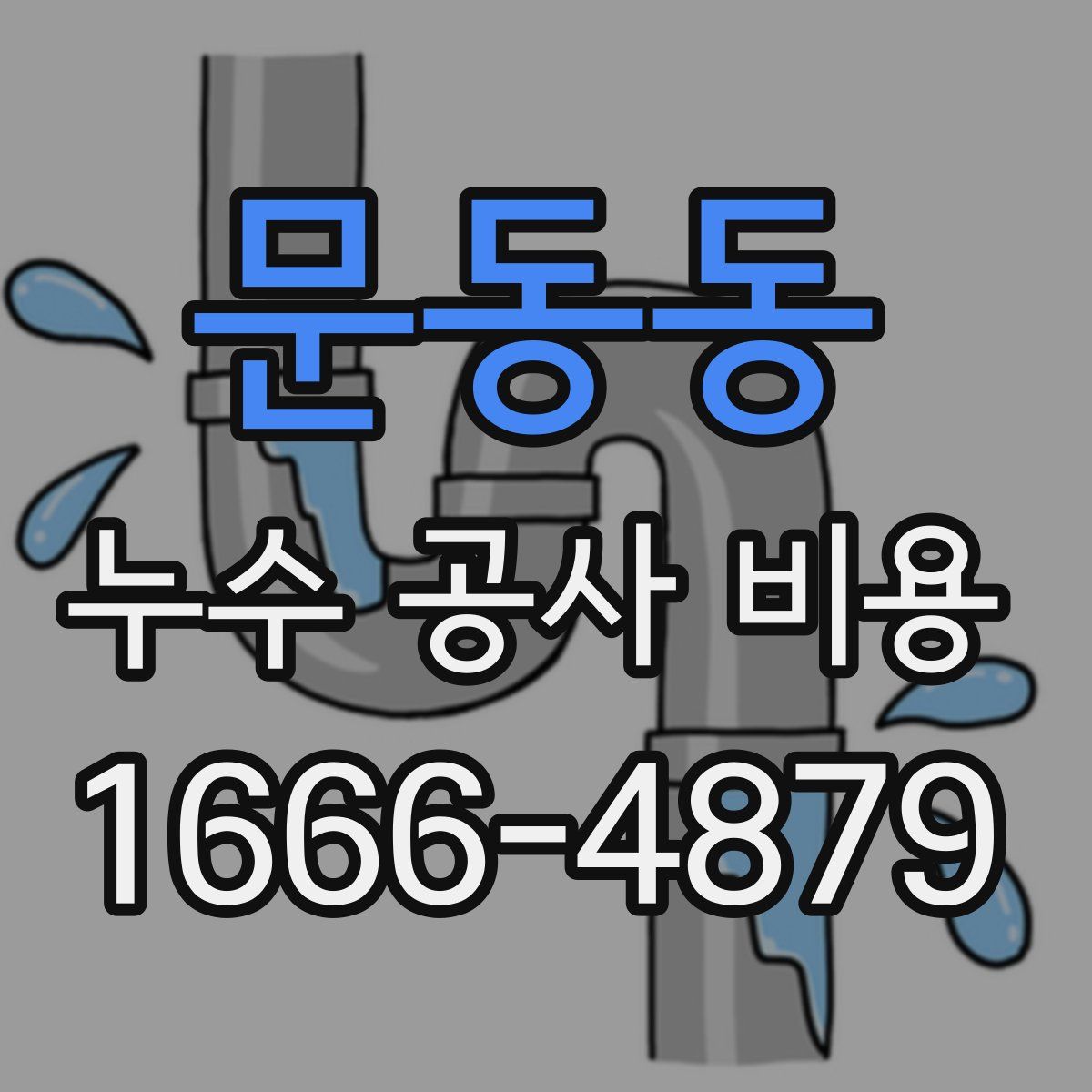 문동동 누수 공사 비용