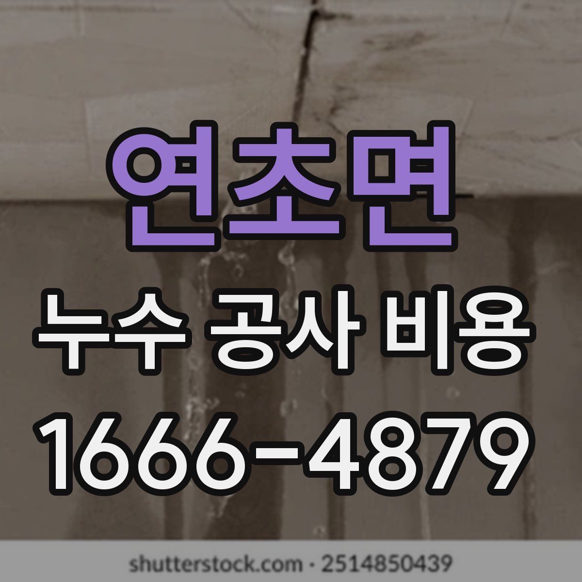 연초면 누수 공사 비용