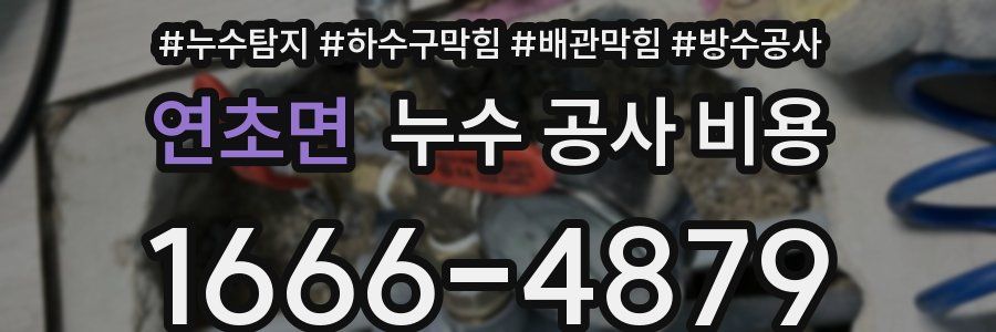 연초면 누수 공사 비용