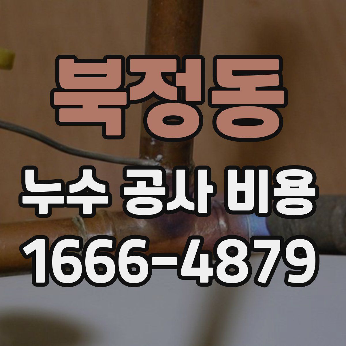 북정동 누수 공사 비용