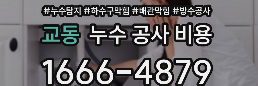 교동 누수 공사 비용