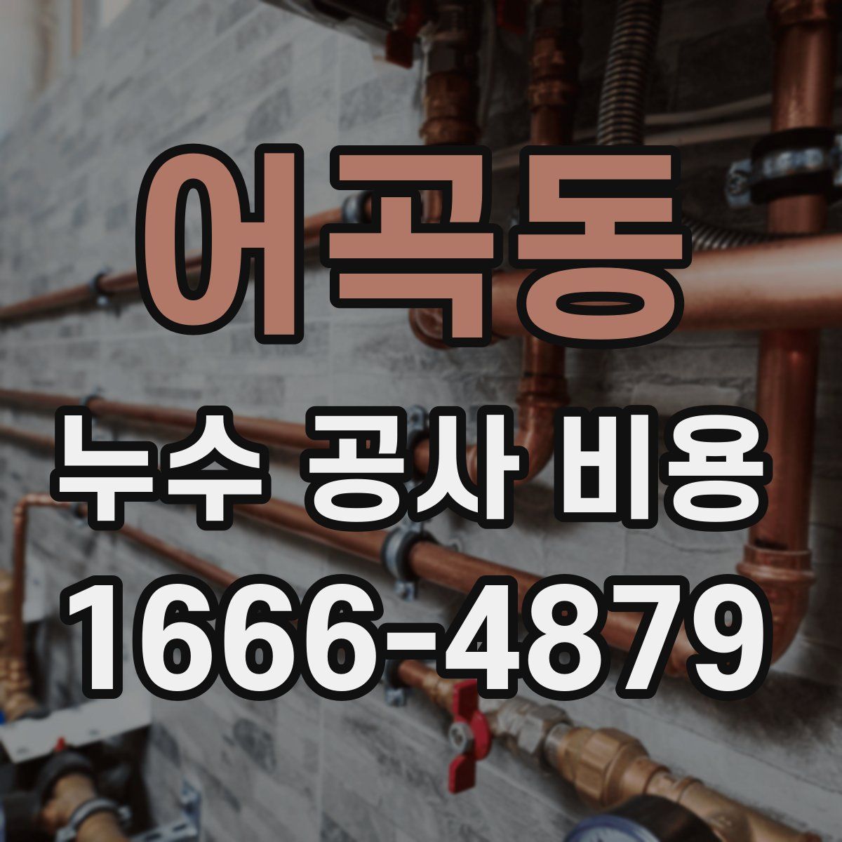 어곡동 누수 공사 비용