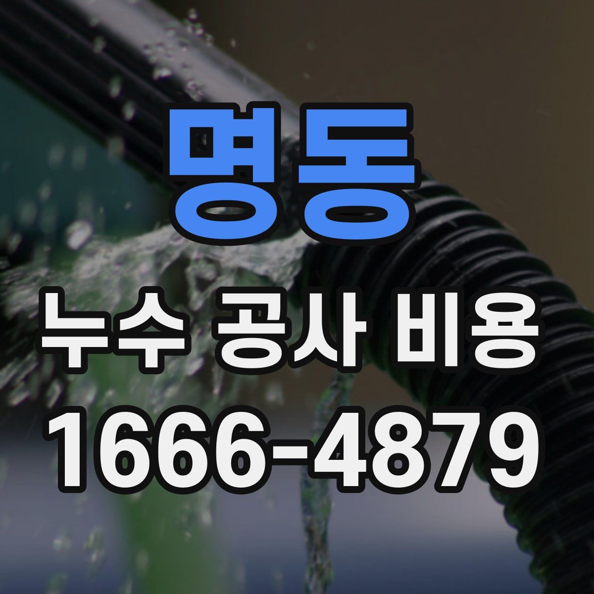명동 누수 공사 비용