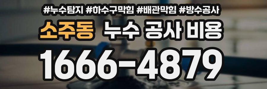 소주동 누수 공사 비용