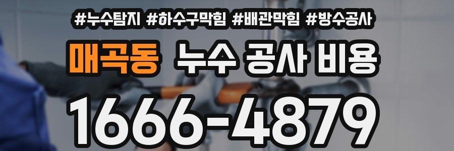 매곡동 누수 공사 비용