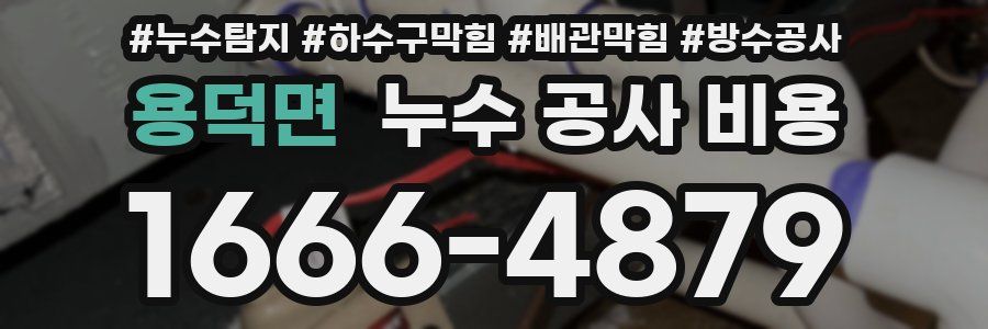 용덕면 누수 공사 비용