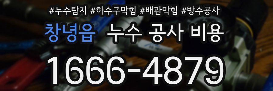 창녕읍 누수 공사 비용